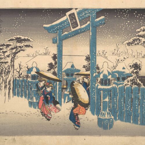 The Gion Shrine in Snow