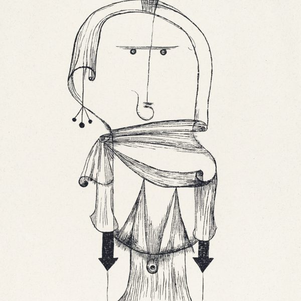 Die Hexe mit dem Kamm (Witch with a Comb) (1922) by Paul Klee. Original portrait painting from The Art Institute of Chicago. Digitally enhanced by rawpixel.